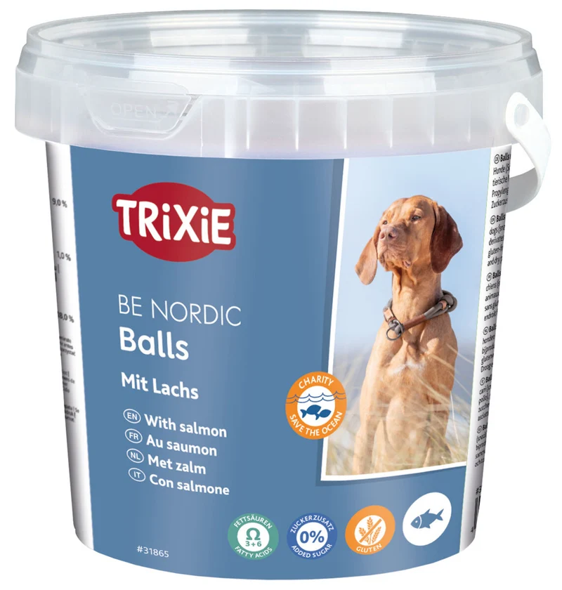 Balls mit Lachs