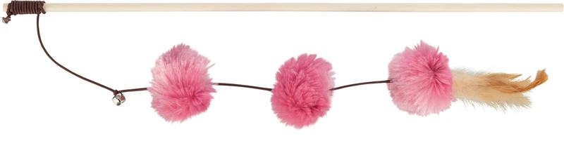Spielangel mit Pompom-Bällen
