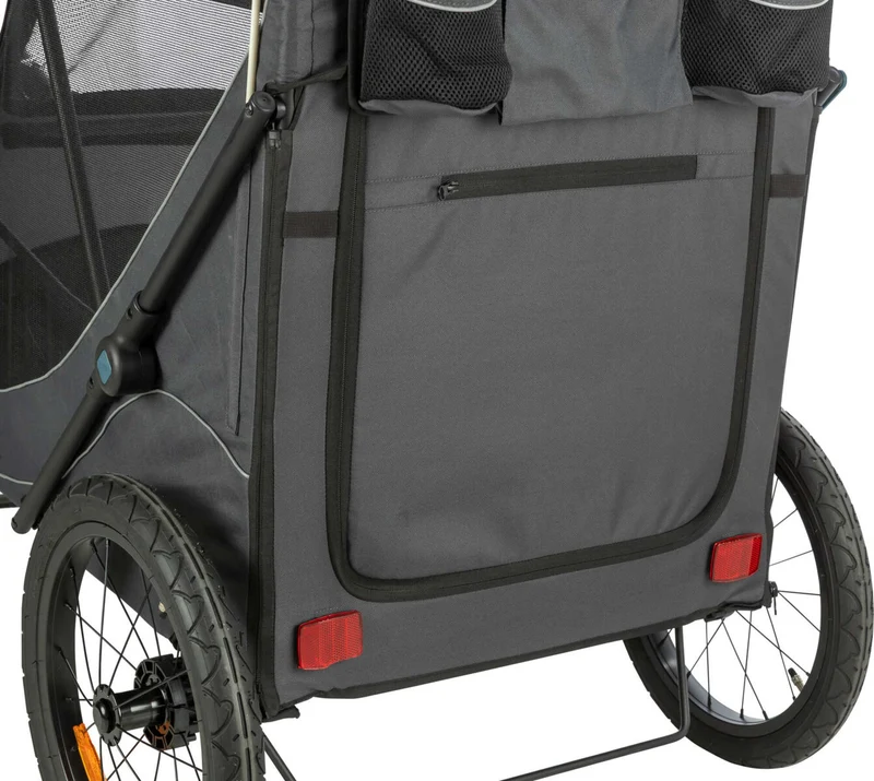 Fahrradanhänger für Hunde, schnell zusammenklappbar