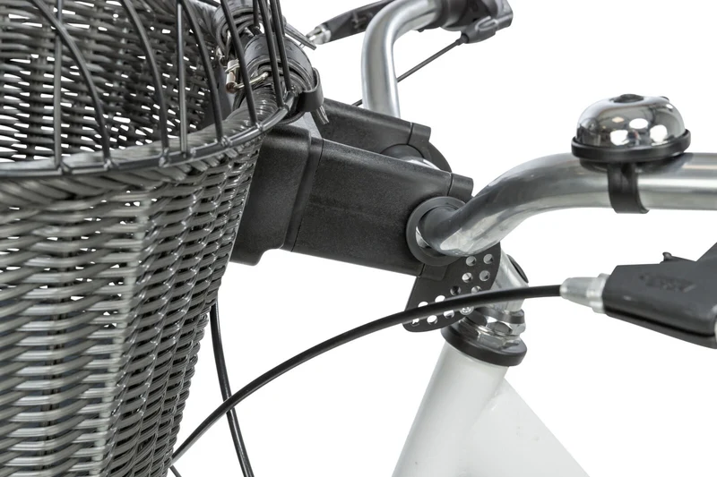 Hundefahrradkorb vorne aus Polyrattan