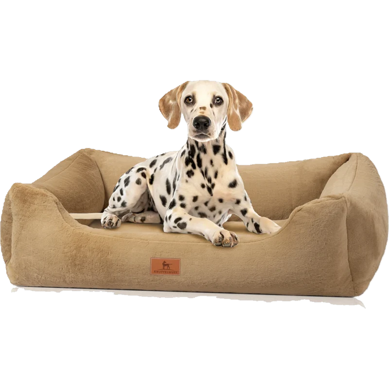 Knuffelwuff orthopädisches Hundebett Schnuffelupagus – Kuscheliges Kaninchen Fellimitat & gesunder Schlafkomfort