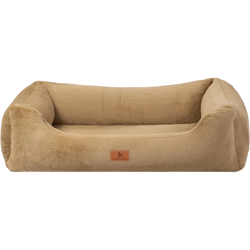 Knuffelwuff orthopädisches Hundebett Schnuffelupagus – Kuscheliges Kaninchen Fellimitat & gesunder Schlafkomfort