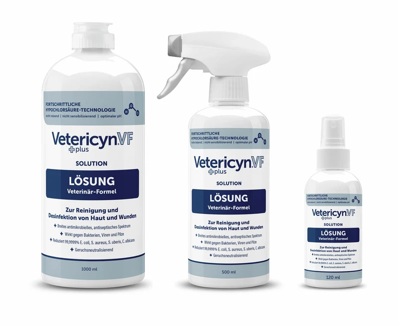 De Hun’nenhoff | Vetericyn VF + Plus Lösung – Reinigung und Desinfektion von Haut und Wunden