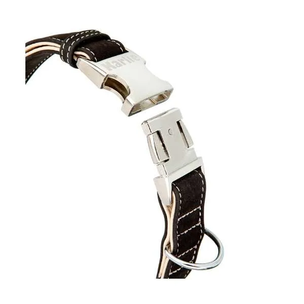 Karlie Buffalo Ultra Halsband – Innovatives Lederhalsband mit Alu-Steckschnalle