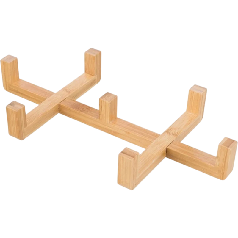 Trixie Stilvolles Doppelnapf-Set aus Keramik & Holz – für ein elegantes Fresserlebnis