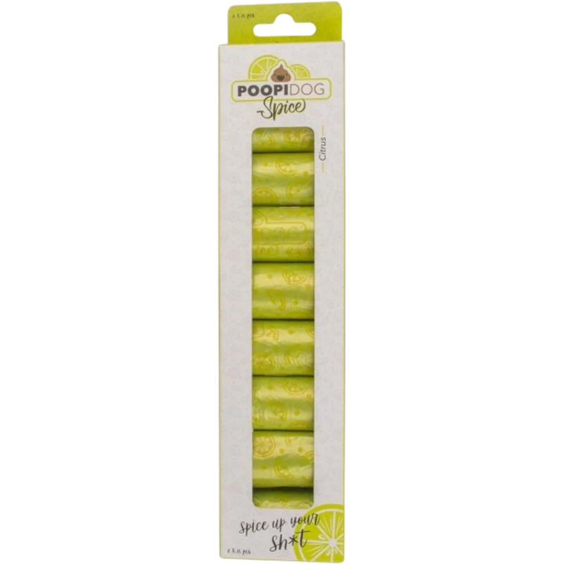 Poopidog Hundekotbeutel Spice – Frische Düfte für Ihre Spaziergänge!