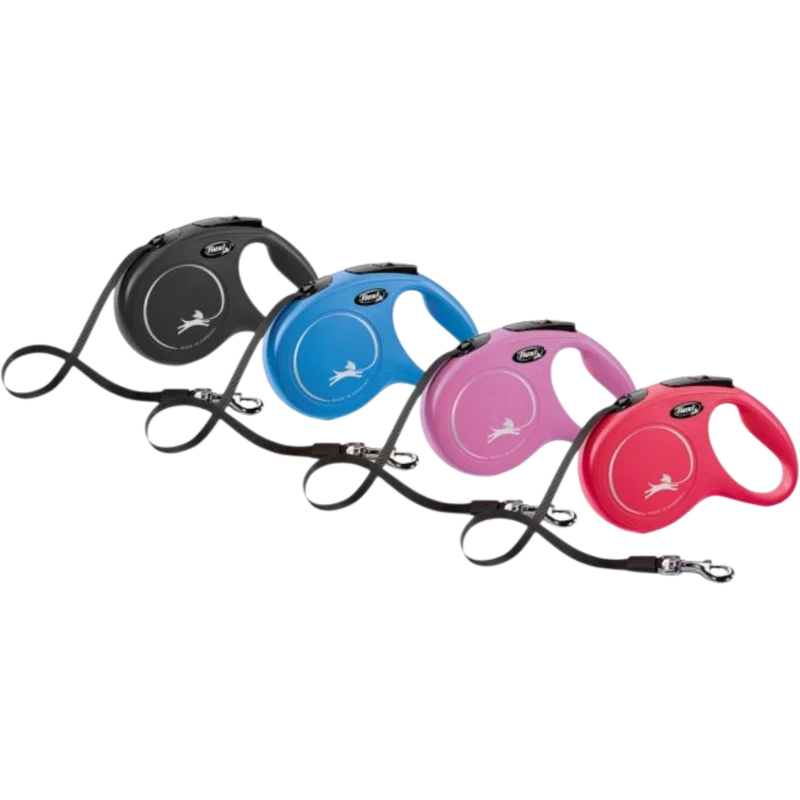 FLEXI Rollleine New CLASSIC Gurt - 5m, bis 25kg