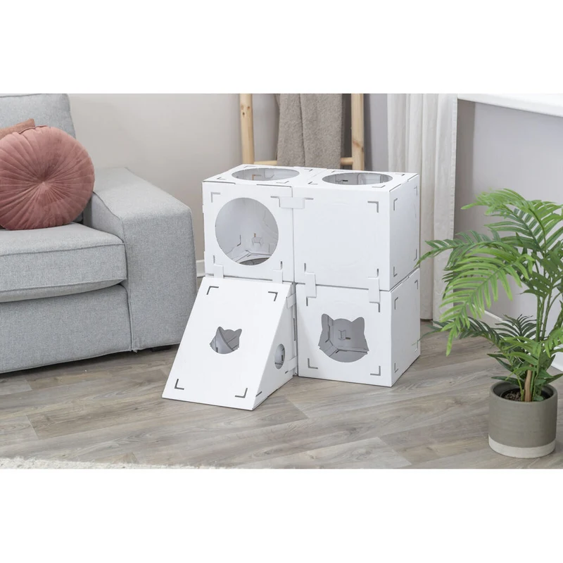 KittyPits Kartonlandschaft für Katzen aus Pappe Finca Felice