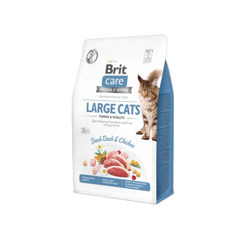 Brit Care Cat - Für große Katzenrassen – mit frischer Ente & Huhn