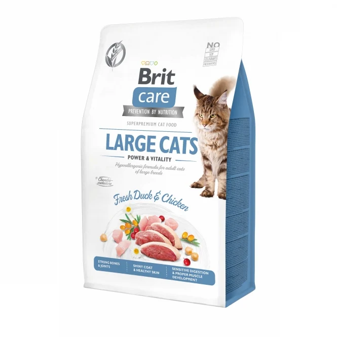 Brit Care Cat - Für große Katzenrassen – mit frischer Ente & Huhn