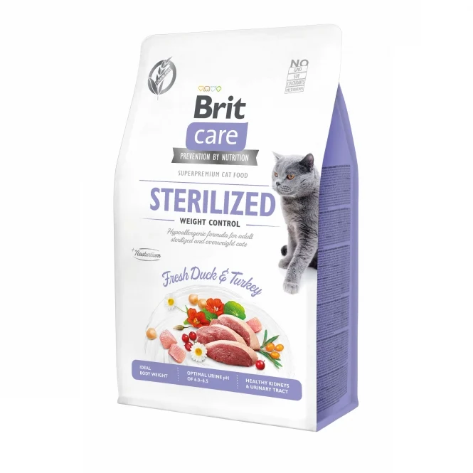 Brit Care Cat - Für übergewichtige & sterilisierte Katzen – mit frischer Ente