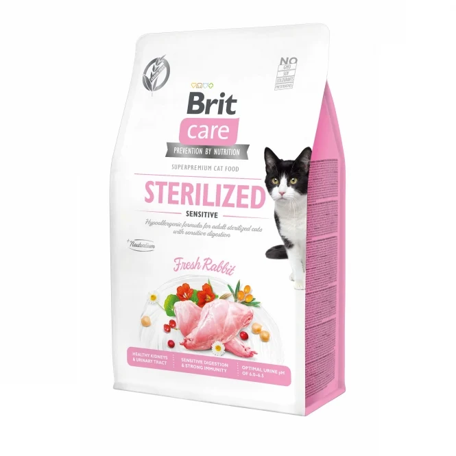 Brit Care Cat - Für sterilisierte, nahrungssensible Katzen - mit frischem Kaninchen