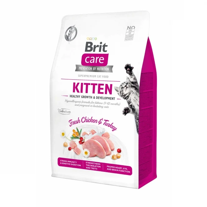 Brit Care Cat - Für junge Kätzchen und trächtige & säugende Katzen - mit frischem Huhn & Truthahn