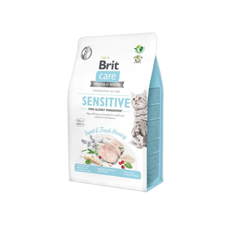 Brit Care Cat - Für nahrungssensible Katzen - mit frischem Hering & Insektenprotein