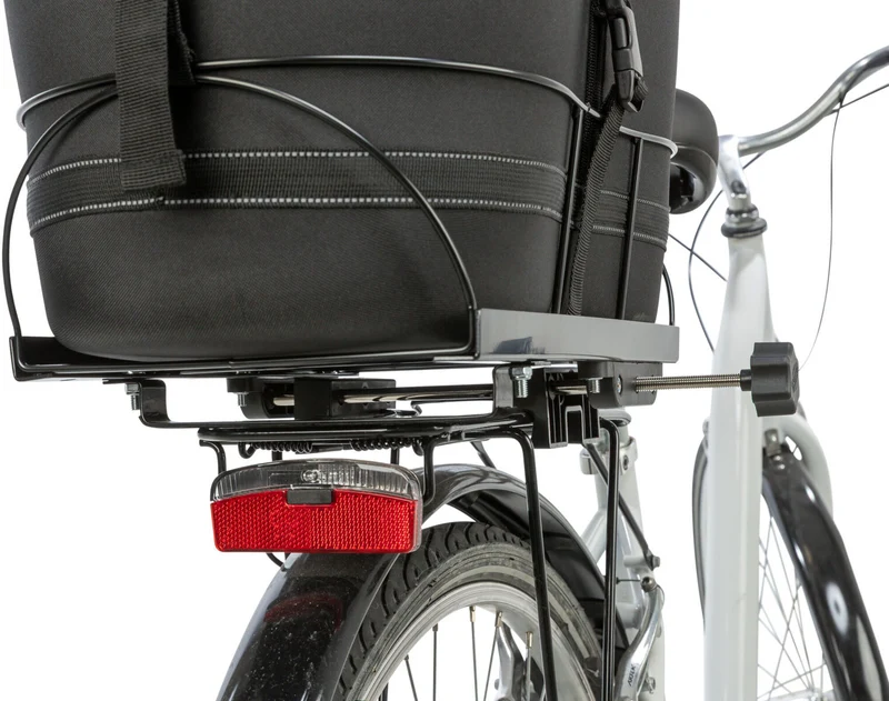 Hundefahrradkorb mit Netzhaube für Gepäckträger