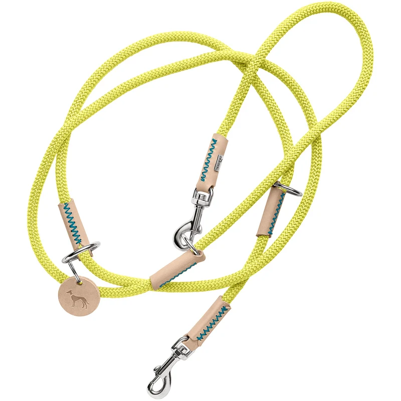 MALIA Set Halsband & Leine | limette