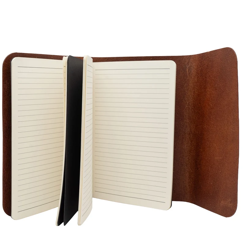 Leder-Notebook Dublin mit 2 DIN A5 Blöcken