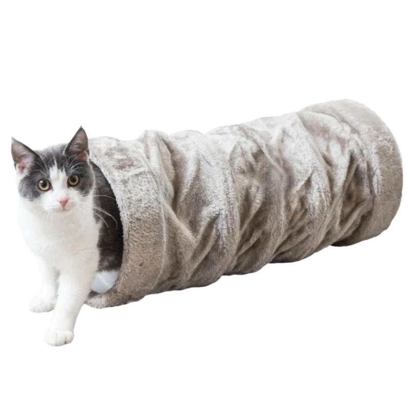 Trixie Crunch Plüschtunnel – Der perfekte Spiel- und Rückzugsort für Ihre Katze oder Ihren Welpen