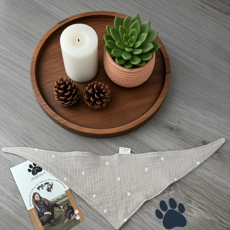 JM Petplace Hundehalstuch - Herzen