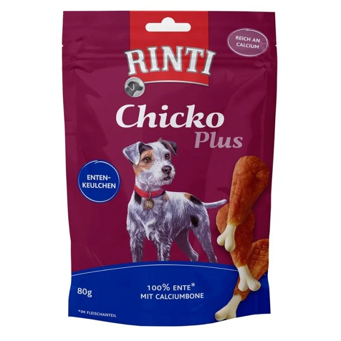 De Hun’nenhoff | Rinti Chicko Plus Entenkeulchen 80g