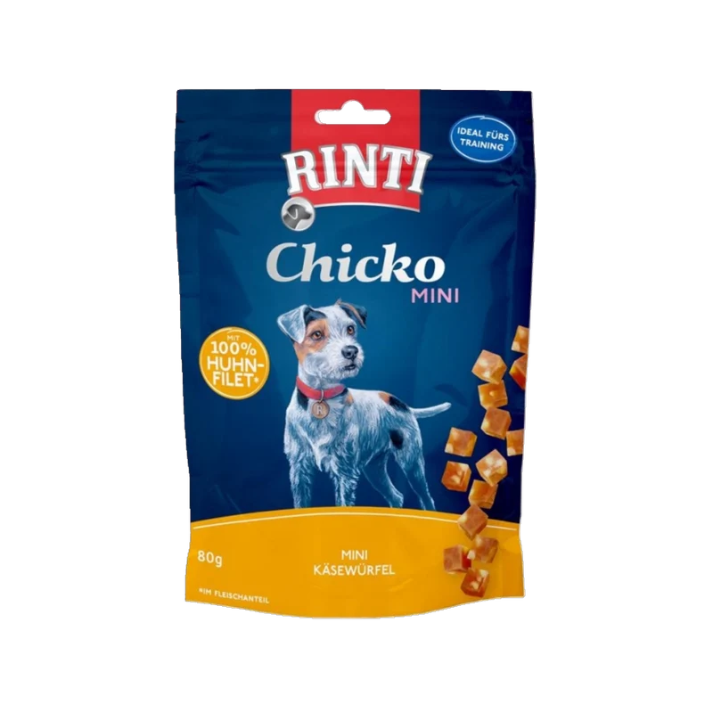 De Hun’nenhoff | Rinti Chicko Mini Käsewürfel Huhn 80g