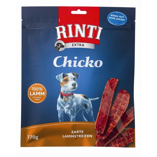 De Hun’nenhoff | 🐑 Rinti Extra Chicko Lammstreifen – 170g