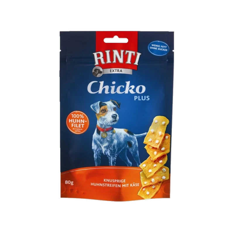 De Hun’nenhoff | Rinti Extra Chicko Plus – Huhn & Käsewürfel – 80 g