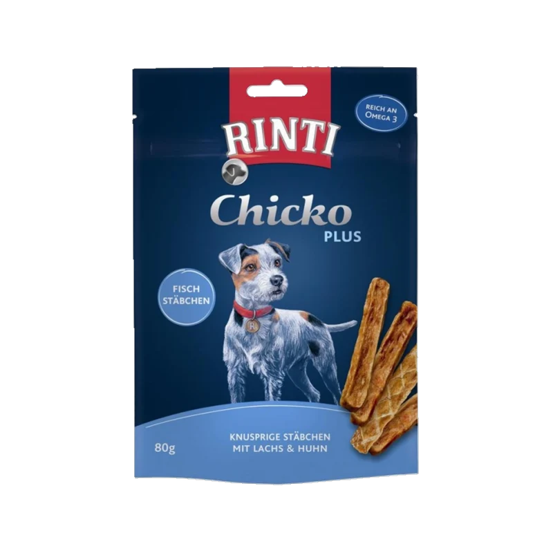 De Hun’nenhoff | Rinti Chicko Plus Fischstäbchen – Knuspriger Snack mit Lachs & Huhn