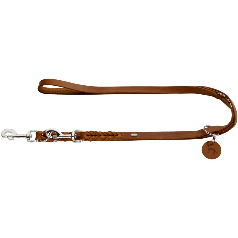 SOLID EDUCATION Special Set Halsband & Führleine | cognac