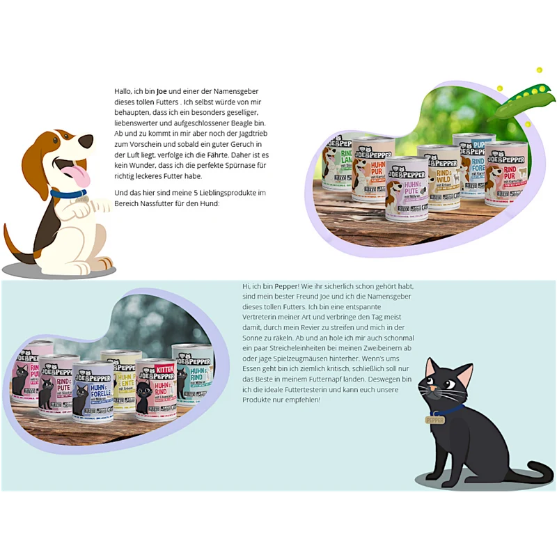 Joe & Pepper Cat - Frischebeutel Kitten Huhn & Rind