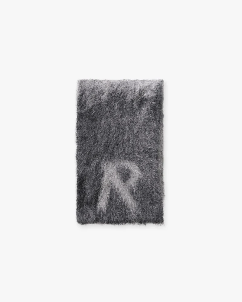 Ombre Knit Scarf - Light Grey