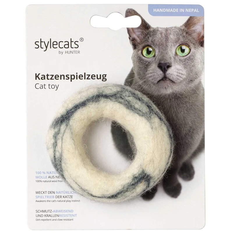 Katzenspielzeug Filzring