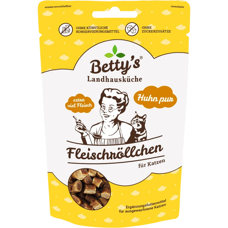 Betty’s LHK Cat - Fleischröllchen Huhn pur