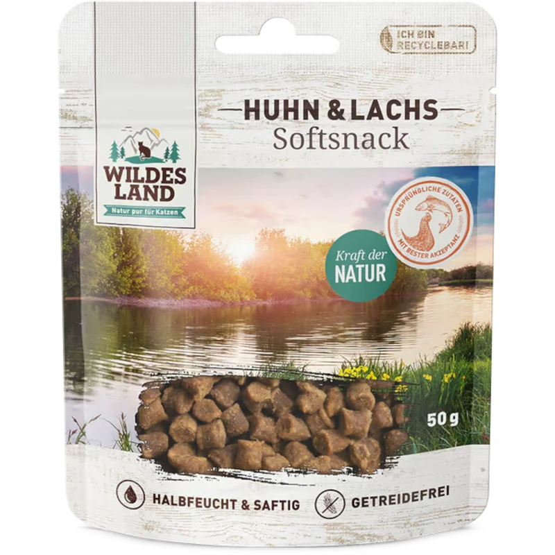 Wildes Land Cat - Softsnack Huhn & Lachs