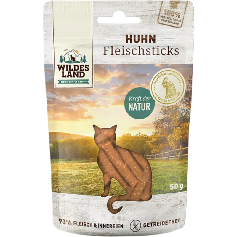 Wildes Land Cat - Fleischsticks Huhn