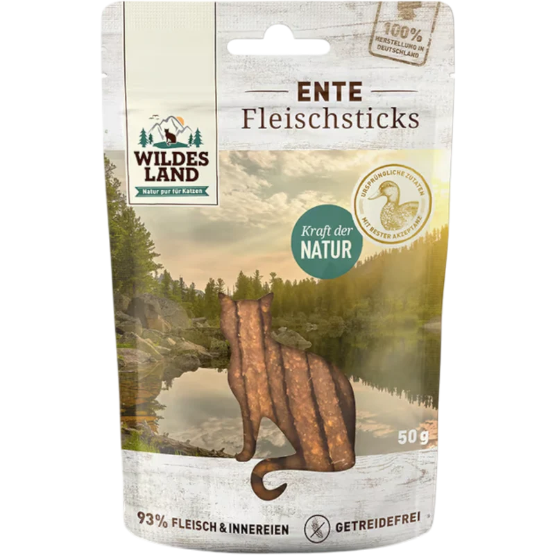 Wildes Land Cat - Fleischsticks Ente