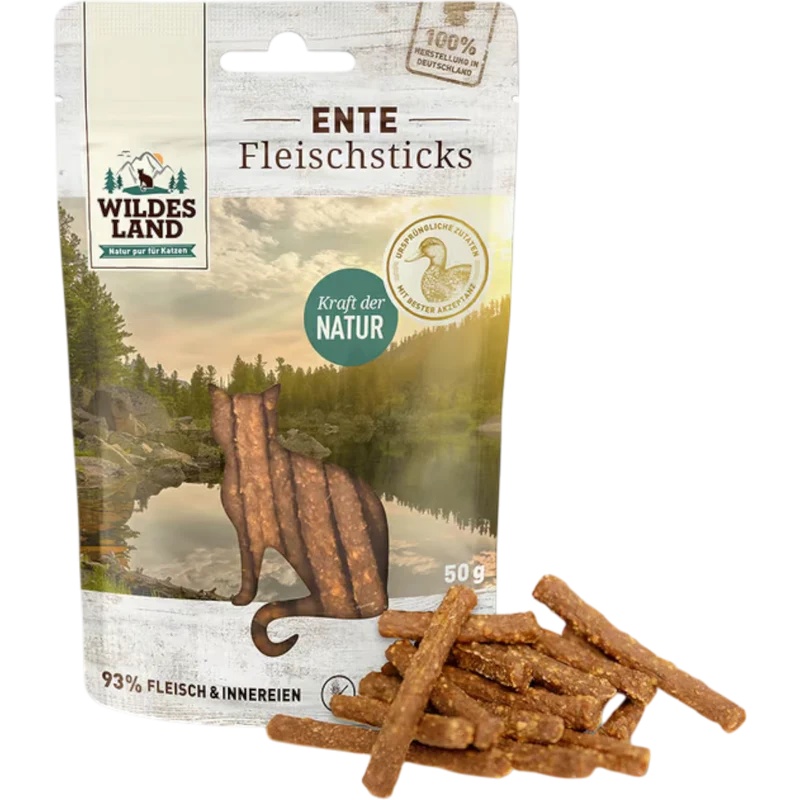 Wildes Land Cat - Fleischsticks Ente