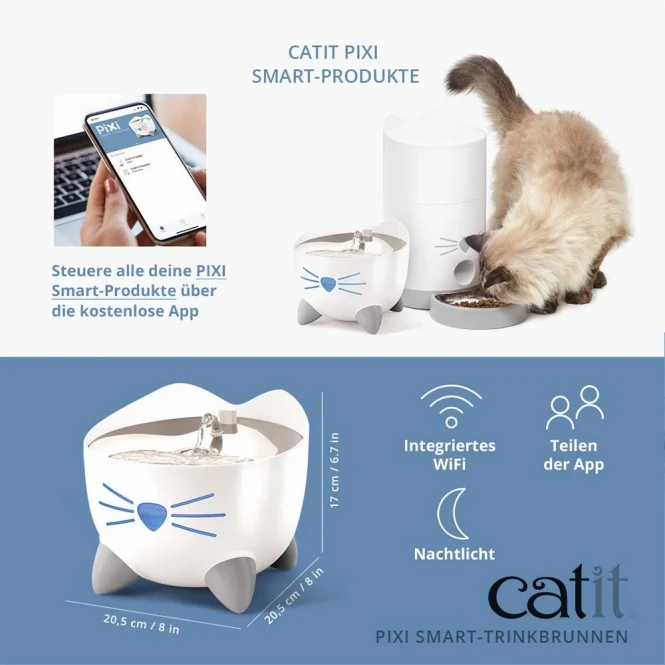 Catit PIXI Smart-Trinkbrunnen – Intelligente Frische für anspruchsvolle Katzen