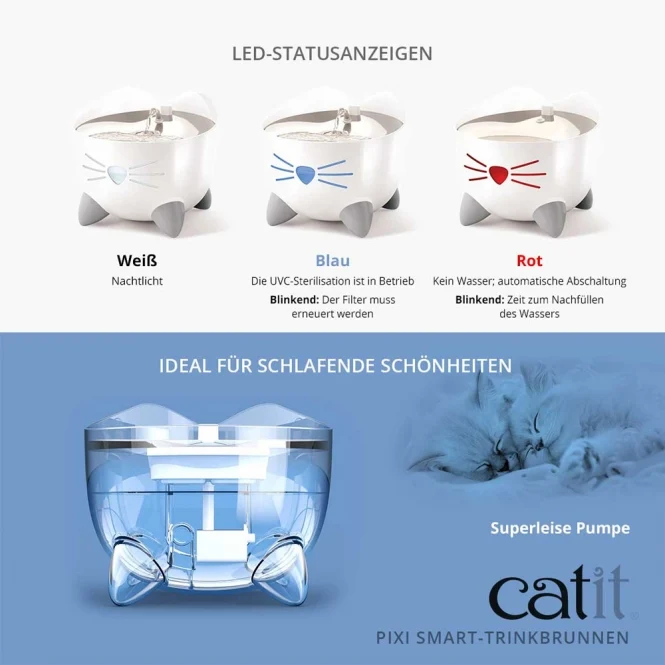 Catit PIXI Smart-Trinkbrunnen – Intelligente Frische für anspruchsvolle Katzen