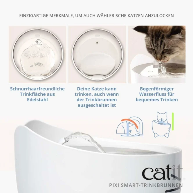 Catit PIXI Smart-Trinkbrunnen – Intelligente Frische für anspruchsvolle Katzen