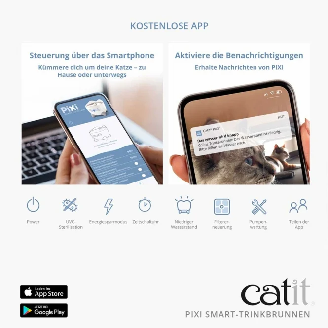 Catit PIXI Smart-Trinkbrunnen – Intelligente Frische für anspruchsvolle Katzen