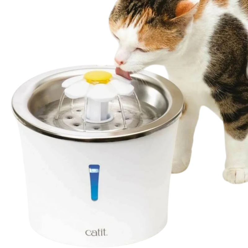 Catit Blumentrinkbrunnen mit Edelstahleinsatz – Hygienisch, ansprechend und ideal für wählerische Katzen