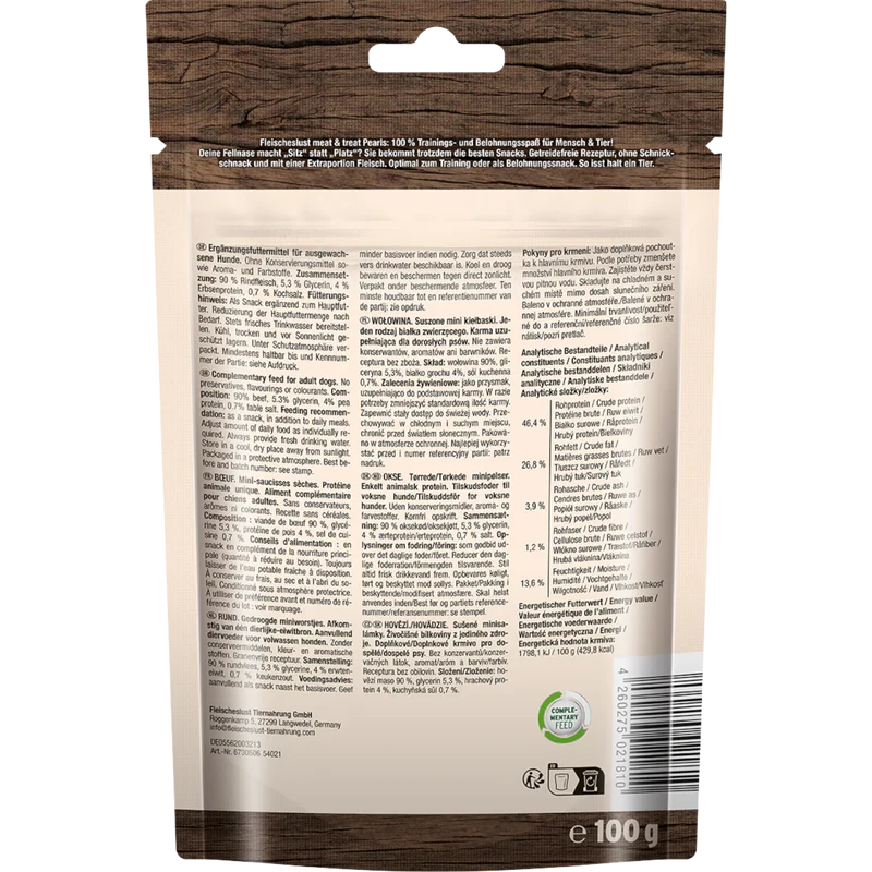 Fleischeslust Dog - Meat & Treat Pearls Rind