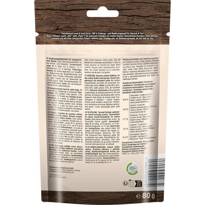 Fleischeslust Dog - Meat & Treat Coins Huhn