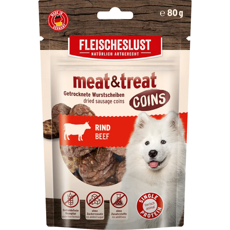 Fleischeslust Dog - Meat & Treat Coins Rind