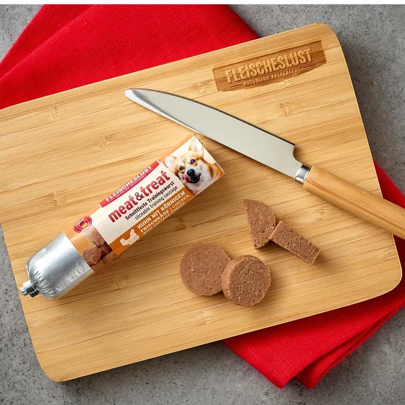 Fleischeslust Dog - Meat & Treat Huhn mit körnigem Frischkäse
