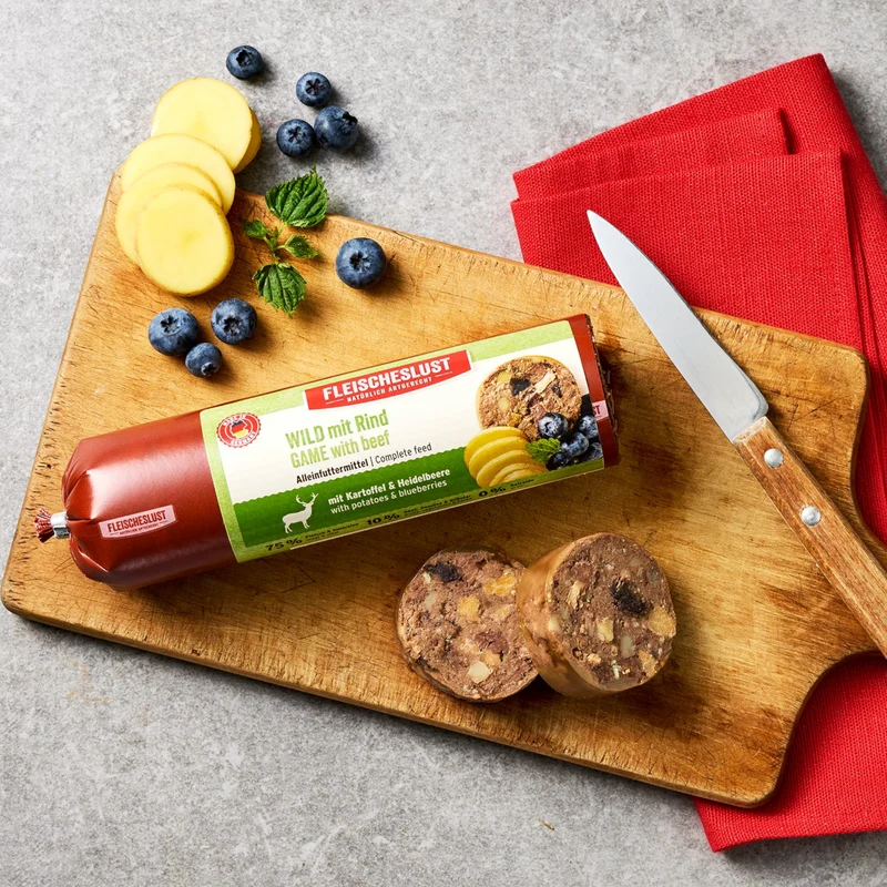 Fleischeslust Dog - Wild mit Rind, Kartoffel & Heidelbeere