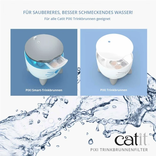 Catit PIXI Trinkbrunnenfilter – Für jederzeit sauberes, gesundes Wasser