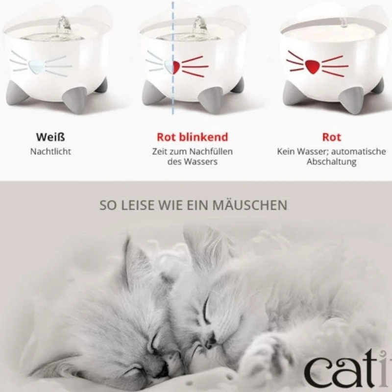 Catit PIXI Trinkbrunnen mit Edelstahleinsatz – Stilvoll, Hygienisch, Katzengerecht