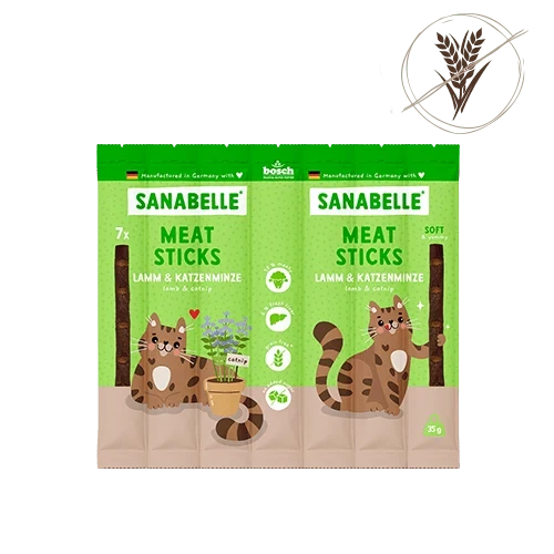 Sanabelle Meat Sticks Lamm & Katzenminze